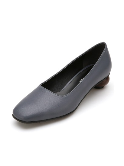 Wood heel loafer LMF221